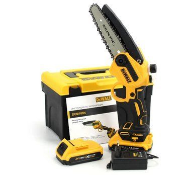 Мініпила акумуляторна DeWalt DCM155N 24 В 5 А&middot;год шина 15 см з 2 акумуляторами