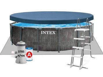 Каркасний басейн Intex 457&times;122 см 16805 л з фільтр-насосом