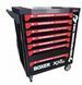 Сервісна шафа BOXER BX-015 з інструментами 356 шт 7 шухляд замок із ключем поворотні колеса
