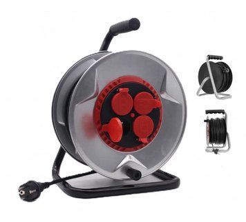 Подовжувач на котушці BOXER BX-757 50 м 2950 Вт 4 розетки