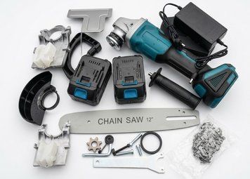 Акумуляторна болгарка з насадкою-пилою Makita DUC150Z + DGA452 36 В 5 А&middot;год 7000 об/хв 2 АКБ