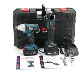 Акумуляторний набір Bosch 2в1 36V 5Ah гайковерт GDR360 LI + болгарка GWX36V 10C 2 АКБ