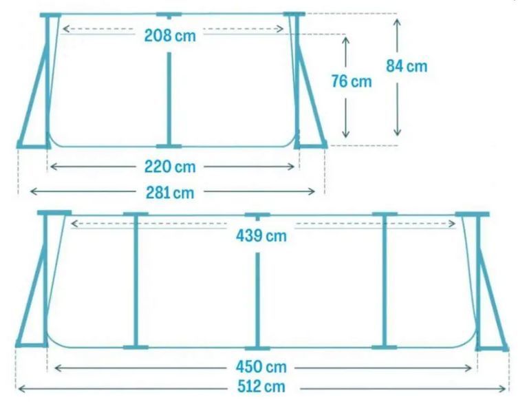 Каркасний басейн Intex 450&times;220&times;84 см 7127 л